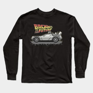 Back to the Future Delorean Long Sleeve T-Shirt